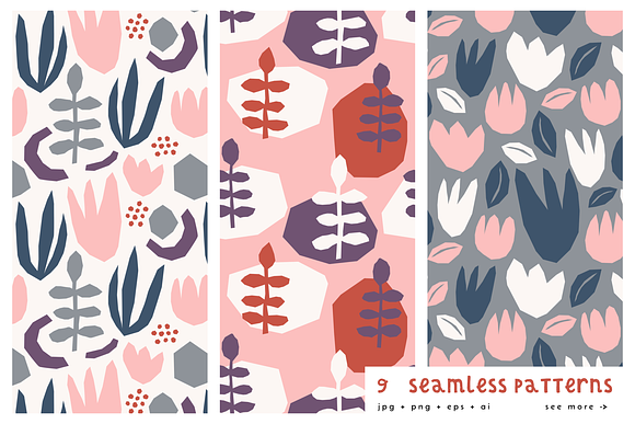 Tulip Garden | Shapes + Patterns in Patterns - product preview 2