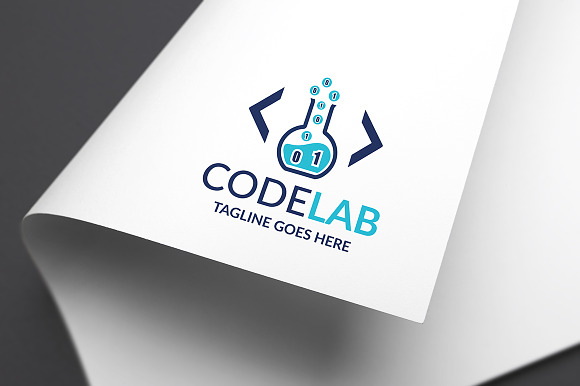 Code Laboratory Logo in Logo Templates - product preview 1
