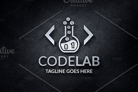 Code Laboratory Logo in Logo Templates - product preview 2