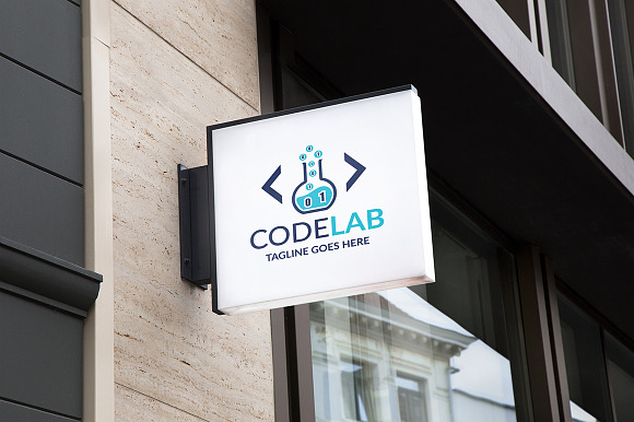 Code Laboratory Logo in Logo Templates - product preview 3