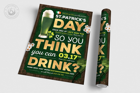 Saint Patricks Day Flyer Template V7 in Flyer Templates - product preview 2