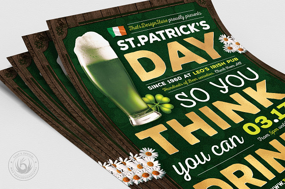 Saint Patricks Day Flyer Template V7 in Flyer Templates - product preview 4