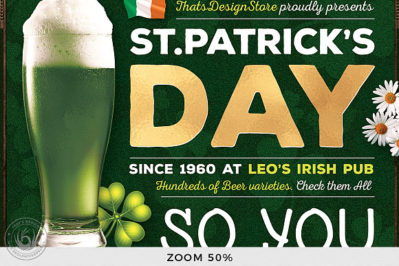 Saint Patricks Day Flyer Template V7 in Flyer Templates - product preview 6