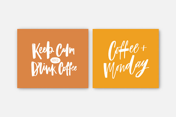 Coffee lettering set in Objects - product preview 5