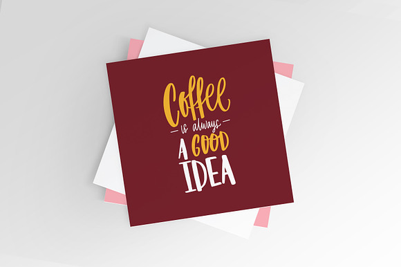 Coffee lettering set in Objects - product preview 7