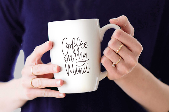 Coffee lettering set in Objects - product preview 12
