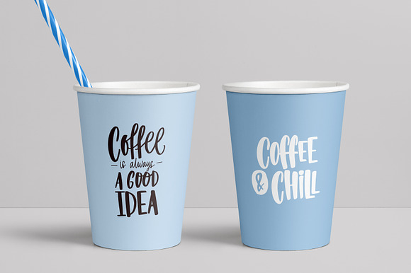 Coffee lettering set in Objects - product preview 13