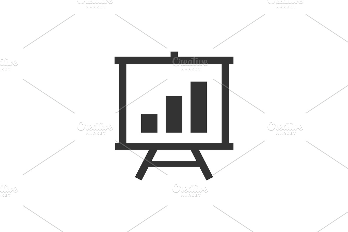 Presentation board icon in Icons - product preview 8