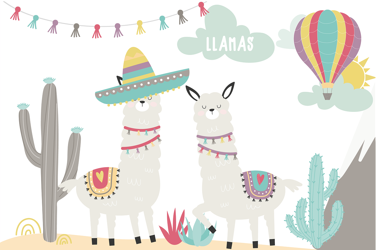 LLamas in Illustrations - product preview 8