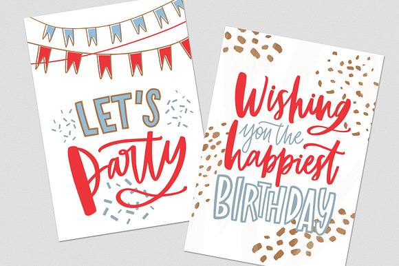 Happy Birthday cards in Illustrations - product preview 9