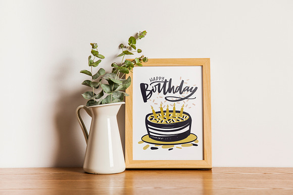 Happy Birthday cards in Illustrations - product preview 10