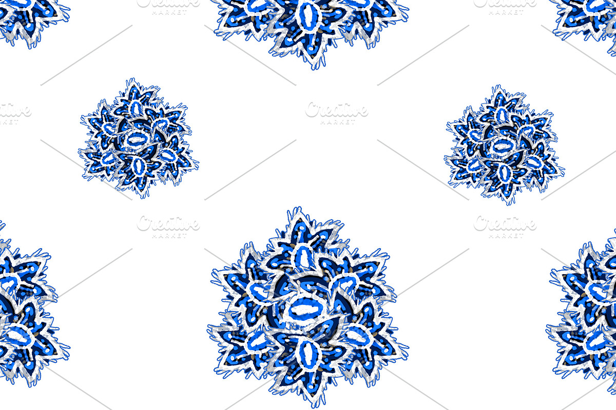 Stylized Floral Seamless Pattern in Patterns - product preview 8