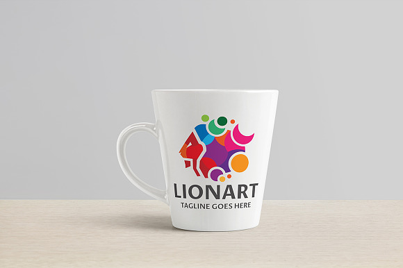 Lion Art Logo in Logo Templates - product preview 2
