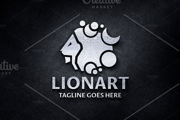Lion Art Logo in Logo Templates - product preview 4