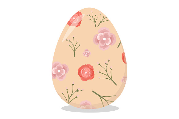 Floral Easter Eggs in Objects - product preview 3