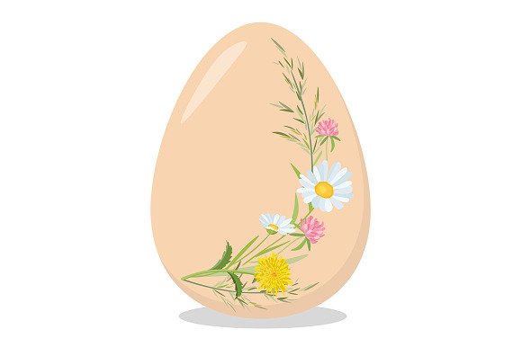 Floral Easter Eggs in Objects - product preview 4