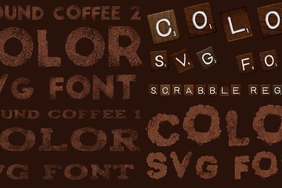 Ground Coffee PNG Letterings in Graphics - product preview 2