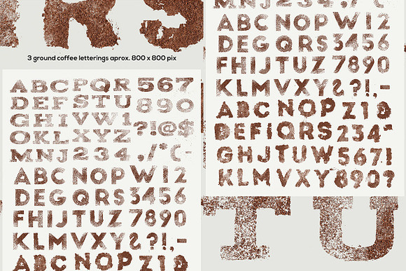 Ground Coffee PNG Letterings in Graphics - product preview 3