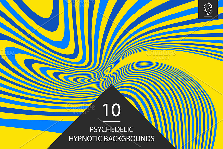 Psychedelic hypnotic backgrounds in Patterns - product preview 8