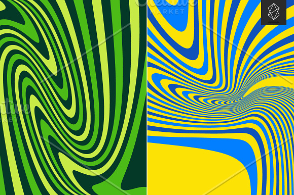 Psychedelic hypnotic backgrounds in Patterns - product preview 2