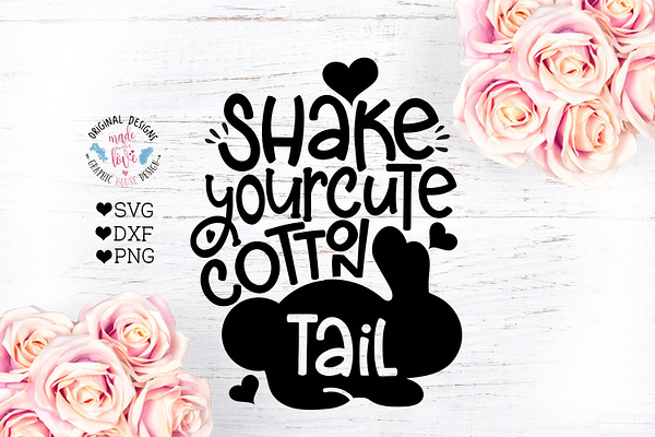 Shake Your Cute Cotton Tail Cut File