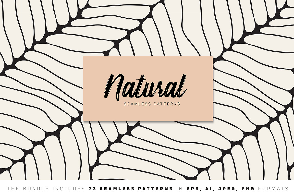 Natural Seamless Patterns Bundle in Patterns - product preview 8