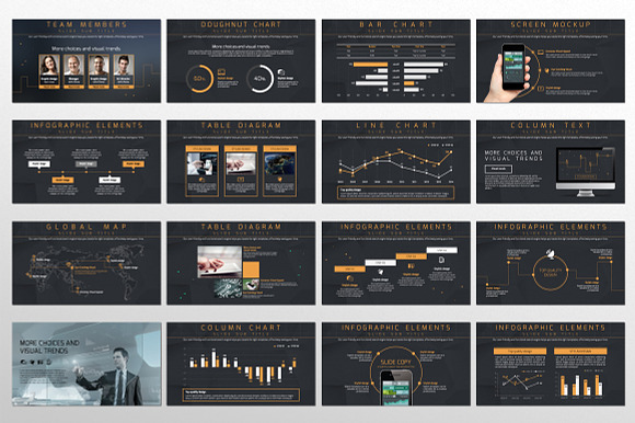 Mobile Network in Presentation Templates - product preview 2