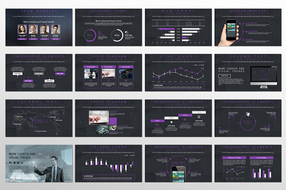 Mobile Network in Presentation Templates - product preview 3