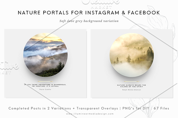Nature Portals for Instagram & FB in Instagram Templates - product preview 5