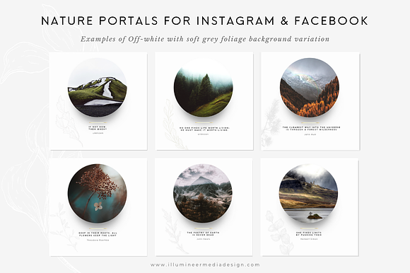 Nature Portals for Instagram & FB in Instagram Templates - product preview 6
