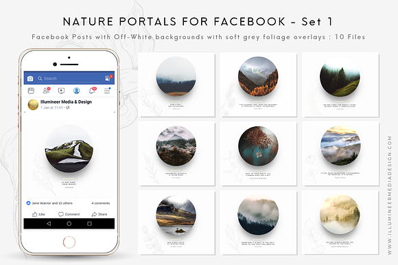 Nature Portals for Instagram & FB in Instagram Templates - product preview 11