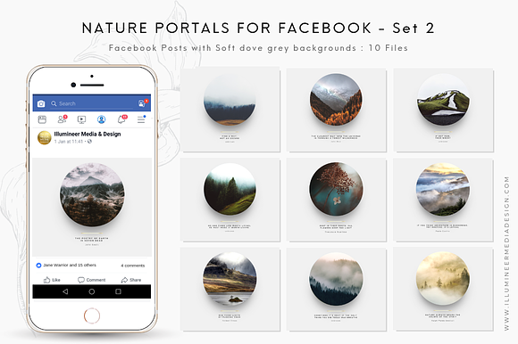 Nature Portals for Instagram & FB in Instagram Templates - product preview 12