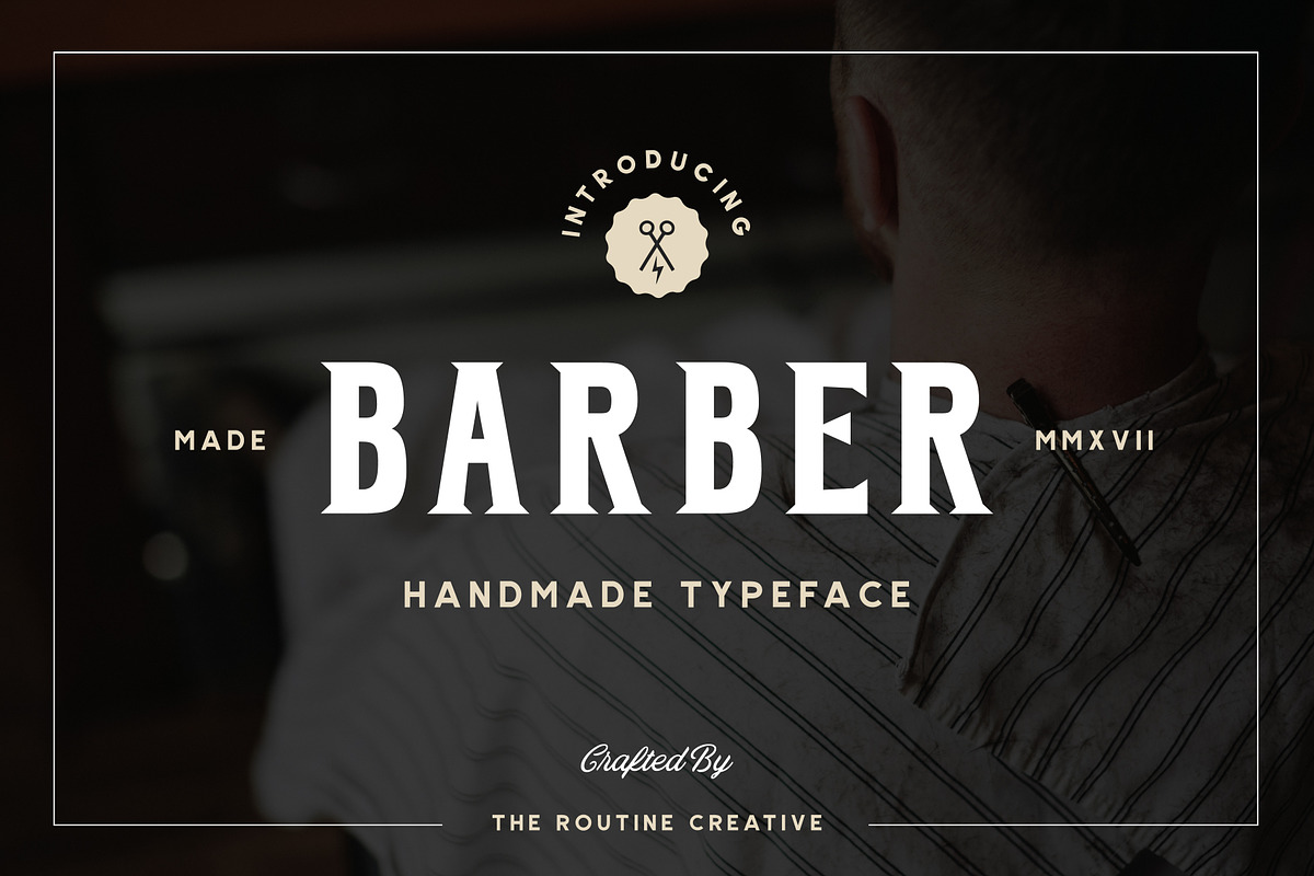 BARBER - Vintage Serif  in Display Fonts - product preview 8