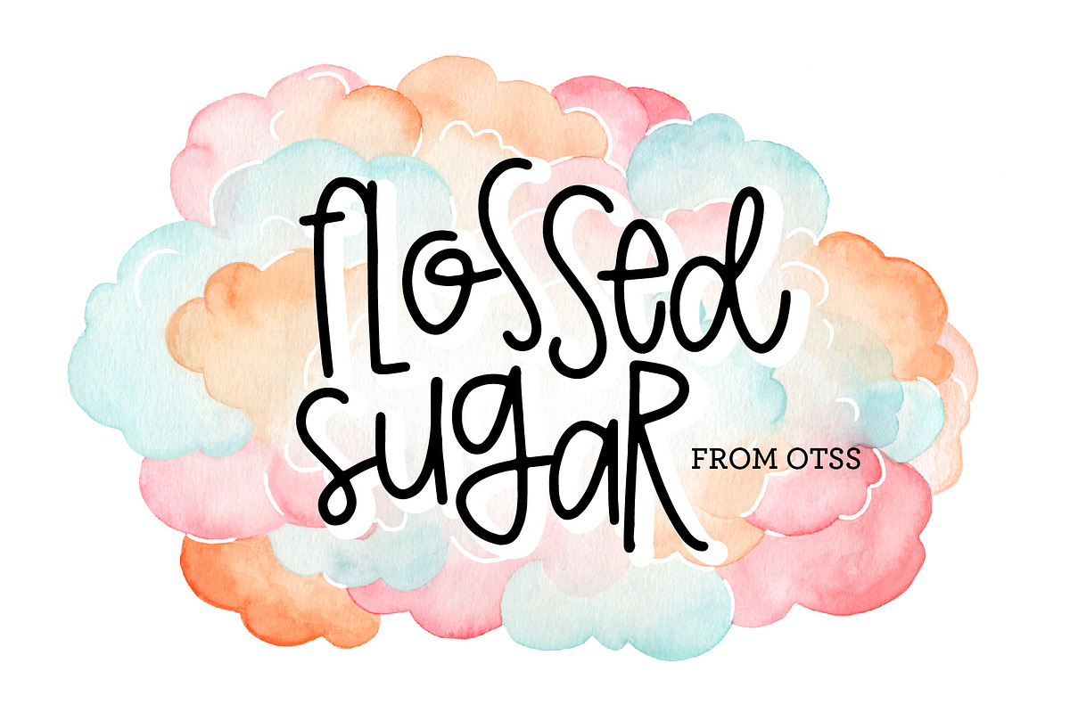 Flossed Sugar in Display Fonts - product preview 8