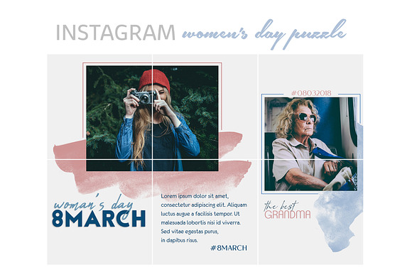 Women's Day Instagram Puzzle in Instagram Templates - product preview 2