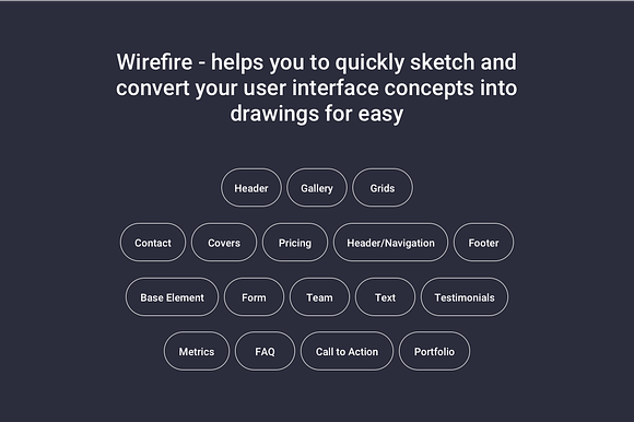 Wirefire - Wireframe Kit Web Design in Wireframe Kits - product preview 1