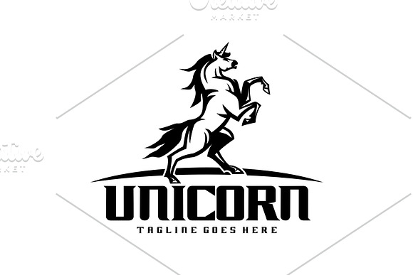 Unicorn Logo in Logo Templates - product preview 1