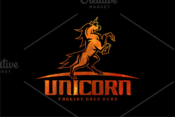 Unicorn Logo in Logo Templates - product preview 3