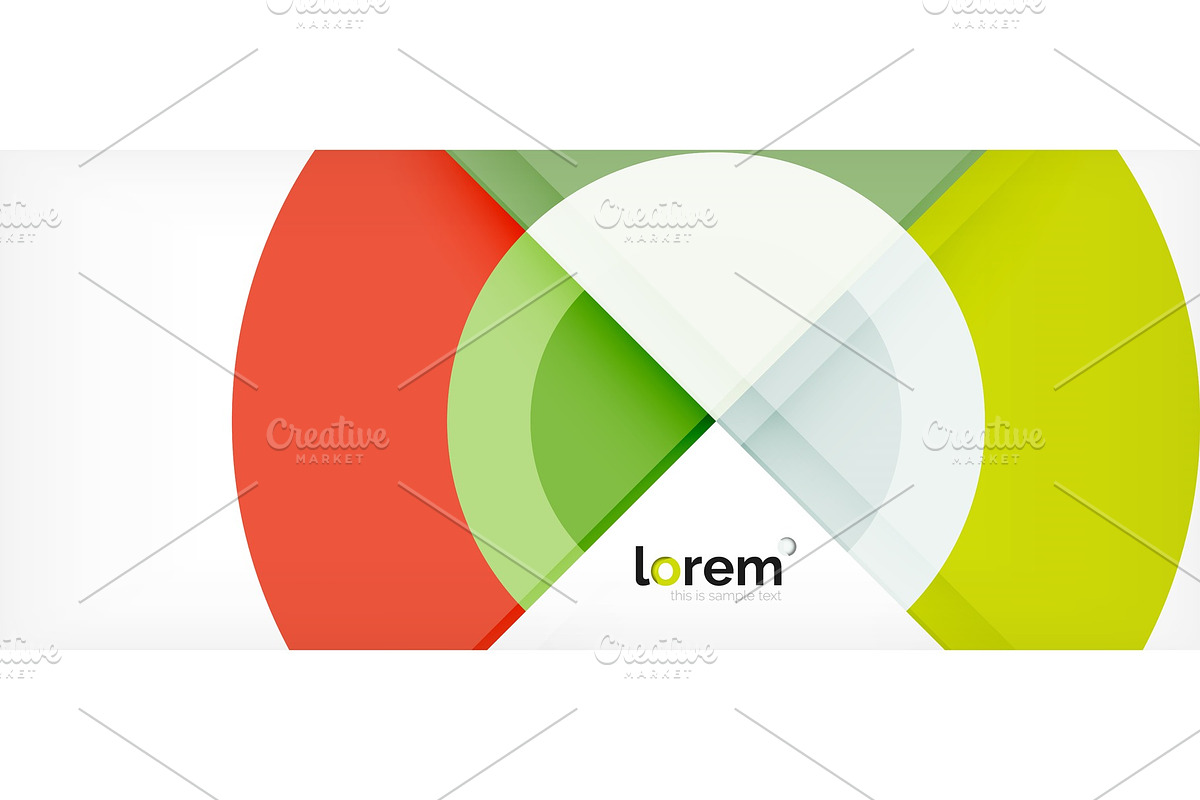 Modern geometric circles abstract in Illustrations - product preview 8