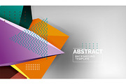 Abstract color triangles geometric