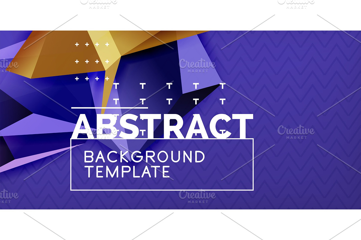 Vector triangular 3d geometric in Illustrations - product preview 8
