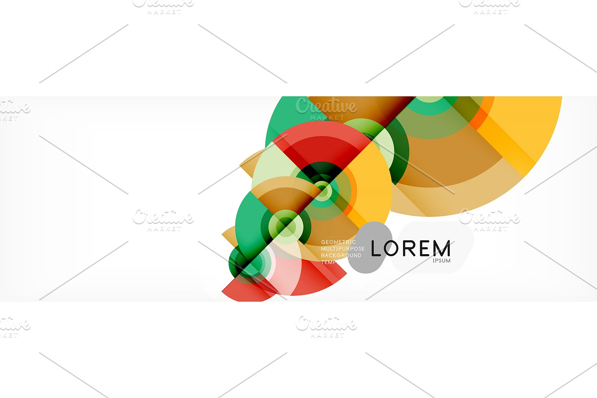 Circle abstract background with in Illustrations - product preview 8