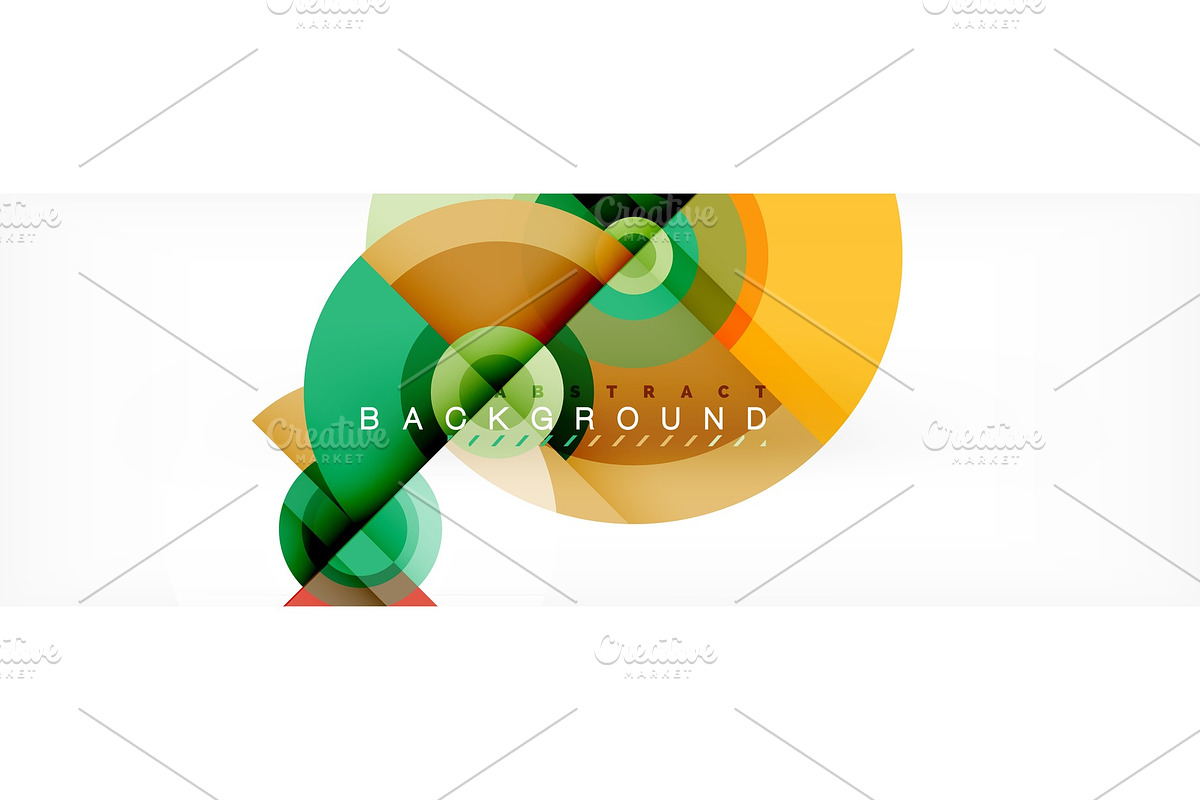Circle abstract background with in Illustrations - product preview 8