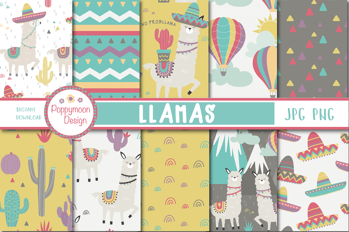 LLamas paper in Patterns - product preview 8