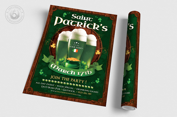 Saint Patricks Day Flyer Template V8 in Flyer Templates - product preview 2