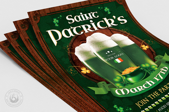 Saint Patricks Day Flyer Template V8 in Flyer Templates - product preview 4