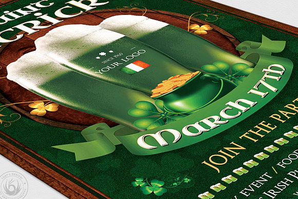 Saint Patricks Day Flyer Template V8 in Flyer Templates - product preview 5