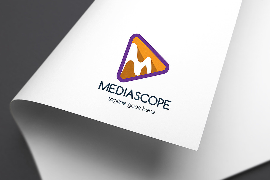 Mediascope (Letter M) Logo