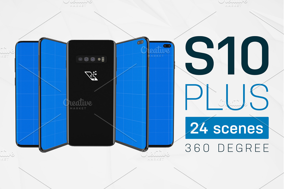 S10 Plus kit in Mobile & Web Mockups - product preview 8