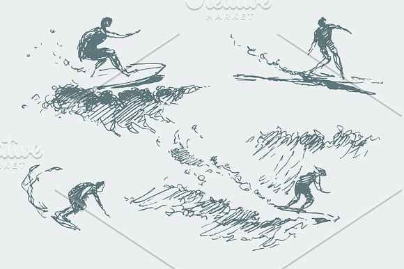 Sketches of outdoors activity in Illustrations - product preview 5